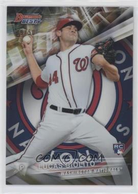 2016 Bowman's Best - [Base] - Gold Refractor #20 - Lucas Giolito /50