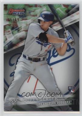 2016 Bowman's Best - [Base] - Green Refractor #25 - Corey Seager /99