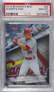 2016 Bowman's Best - [Base] #29 - Aledmys Diaz [PSA 10 GEM MT]