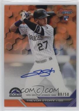 2016 Bowman's Best - Best of 2016 Autographs - Orange Refractor #B16-TS - Trevor Story /50