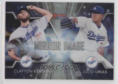 2016 Bowman's Best - Mirror Image #MI-14 - Clayton Kershaw, Julio Urias