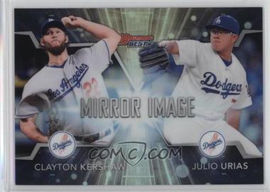 2016 Bowman's Best - Mirror Image #MI-14 - Clayton Kershaw, Julio Urias