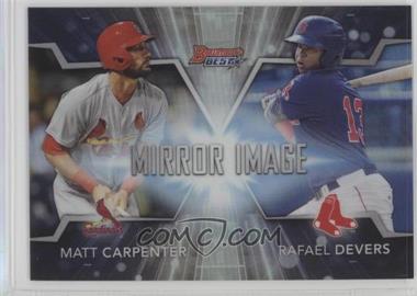 2016 Bowman's Best - Mirror Image #MI-20 - Matt Carpenter, Rafael Devers