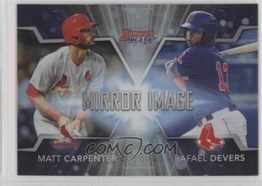 2016 Bowman's Best - Mirror Image #MI-20 - Matt Carpenter, Rafael Devers