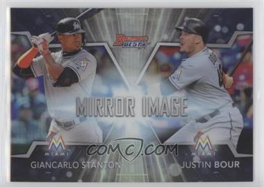 2016 Bowman's Best - Mirror Image #MI-6 - Giancarlo Stanton, Justin Bour