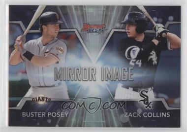 2016 Bowman's Best - Mirror Image #MI-8 - Buster Posey, Zack Collins