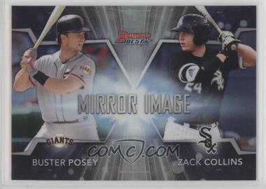 2016 Bowman's Best - Mirror Image #MI-8 - Buster Posey, Zack Collins