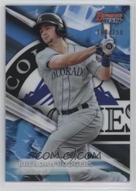 2016 Bowman's Best - Top Prospects - Blue Refractor #TP-2 - Brendan Rodgers /250