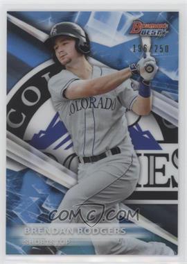 2016 Bowman's Best - Top Prospects - Blue Refractor #TP-2 - Brendan Rodgers /250