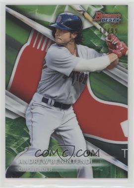 2016 Bowman's Best - Top Prospects - Green Refractor #TP-29 - Andrew Benintendi /99