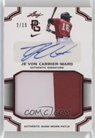 Je'Von Carrier-Ward #/15