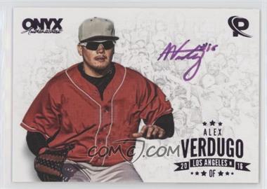 2016 Onyx Platinum Elite - [Base] - Purple Autographs #AV-PEA16 - Alex Verdugo /10