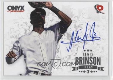 2016 Onyx Platinum Elite - [Base] - Silver Autographs #LB-PEA16 - Lewis Brinson /5