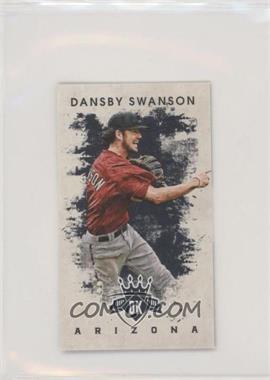 2016 Panini Diamond Kings - [Base] - Mini Black #189 - Dansby Swanson /25