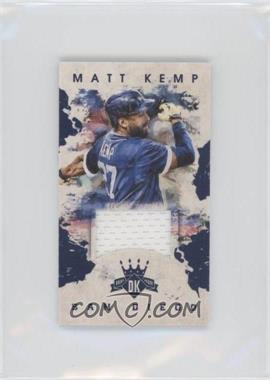 2016 Panini Diamond Kings - [Base] - Mini Materials #107 - Matt Kemp /49