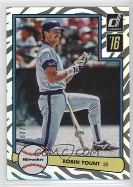 2016 Panini Donruss - 1982 Design - Holoflow #D82-48 - Robin Yount /199