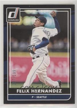 2016 Panini Donruss - [Base] - Black Border #137 - Felix Hernandez /199