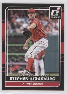 2016 Panini Donruss - [Base] - Black Border #154 - Stephen Strasburg /199