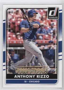 2016 Panini Donruss - [Base] - Press Proof Gold #87 - Anthony Rizzo /99