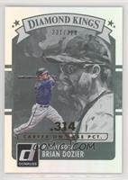 Diamond Kings - Brian Dozier #/314