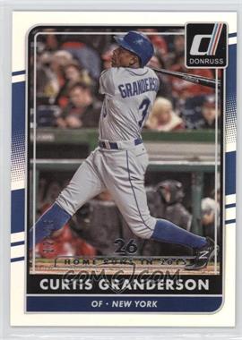 2016 Panini Donruss - [Base] - Stat Line Season #116 - Curtis Granderson /26