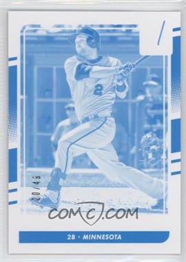 2016 Panini Donruss - [Base] - Test Proof Cyan #115 - Brian Dozier /49