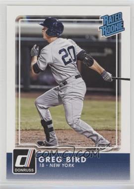 2016 Panini Donruss - [Base] #41 - Rated Rookies - Greg Bird