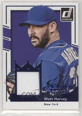 2016 Panini Donruss - Jersey Kings #JK-MH - Matt Harvey