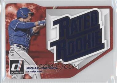 2016 Panini Donruss - Rated Rookie Die-Cuts - Blue #RRDC9 - Michael Conforto /999