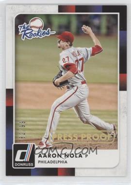 2016 Panini Donruss - The Rookies - Press Proof Gold #TR7 - Aaron Nola /99