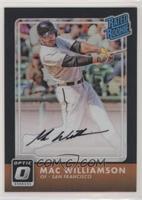 Rated Rookies Autographs - Mac Williamson #/25