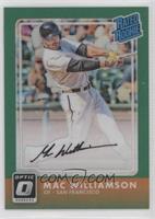 Rated Rookies Autographs - Mac Williamson #/5