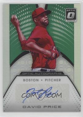 2016 Panini Donruss Optic - Optic Autographs - Green #OA-DP - David Price /3