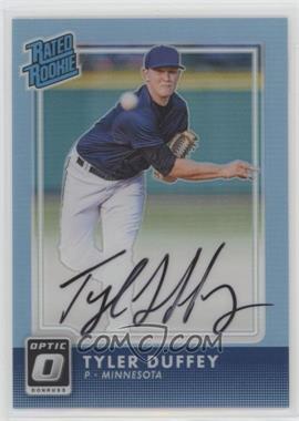 2016 Panini Donruss Optic - Rated Rookies Signatures - Carolina Blue #RR-TD - Tyler Duffey /35