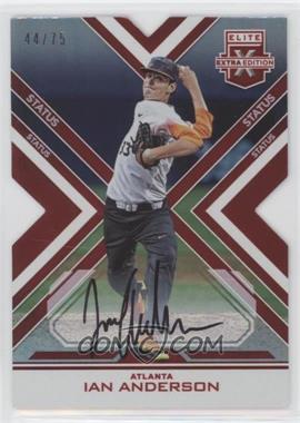 2016 Panini Elite Extra Edition - Autographs - Status Red Die-Cut #3 - Ian Anderson /75