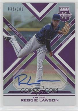 2016 Panini Elite Extra Edition - [Base] - Aspirations Purple Autographs #173 - Reggie Lawson /100