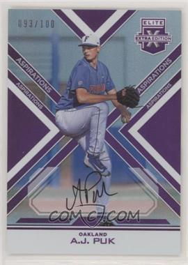 2016 Panini Elite Extra Edition - [Base] - Aspirations Purple Autographs #6 - A.J. Puk /100