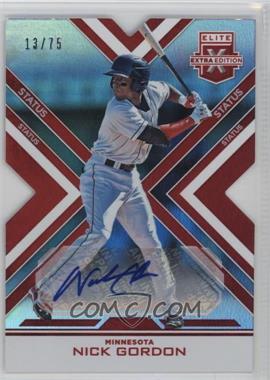 2016 Panini Elite Extra Edition - [Base] - Status Red Die-Cut Autographs #95 - Nick Gordon /75