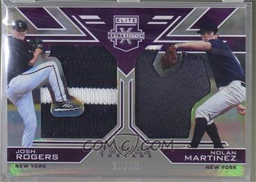 2016 Panini Elite Extra Edition - Future Threads Silhouettes Duals - Purple #FTSD-RM - Josh Rogers, Nolan Martinez /15 [Noted]