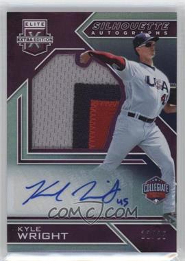 2016 Panini Elite Extra Edition - USA Baseball Collegiate National Team Silhouette Autographs - Purple #USA-KW - Kyle Wright /25