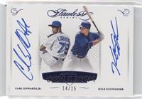 Carl Edwards Jr., Kyle Schwarber #/15