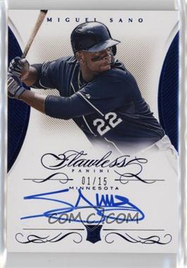 2016 Panini Flawless - Flawless Rookie Signatures - Sapphire #RF-MS - Miguel Sano /15