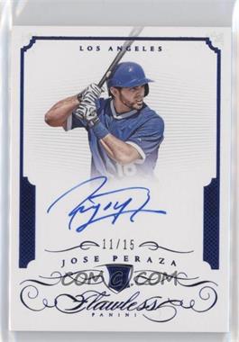 2016 Panini Flawless - Rookie Autographs - Sapphire #RA-JP - Jose Peraza /15