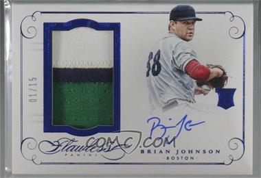 2016 Panini Flawless - Rookie Patch Autographs - Sapphire #RPA BJ - Brian Johnson /15 [Noted]