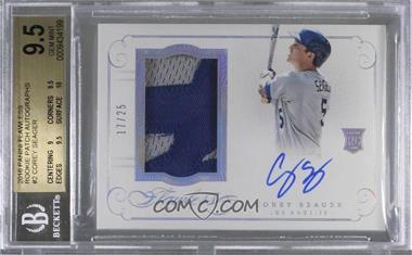 2016 Panini Flawless - Rookie Patch Autographs #RPA CS - Corey Seager /25 [BGS 9.5 GEM MINT]