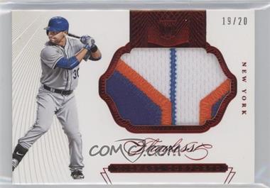 2016 Panini Flawless - Rookie Patches - Ruby #4 - Michael Conforto /20