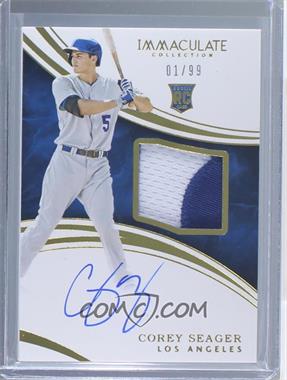 2016 Panini Immaculate Collection - [Base] #105 - Rookie Auto Patch - Corey Seager /99