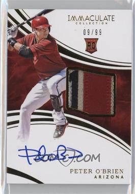 2016 Panini Immaculate Collection - [Base] #123 - Rookie Auto Patch - Peter O'Brien /99