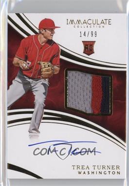 2016 Panini Immaculate Collection - [Base] #130 - Rookie Auto Patch - Trea Turner /99