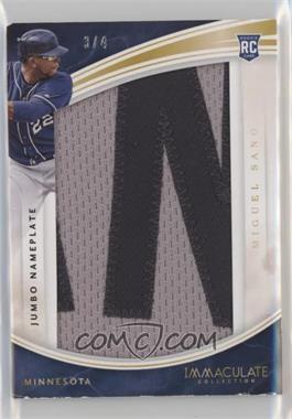 2016 Panini Immaculate Collection - Immaculate Jumbo - Nameplate #IJ-MS - Miguel Sano /4 [EX to NM]